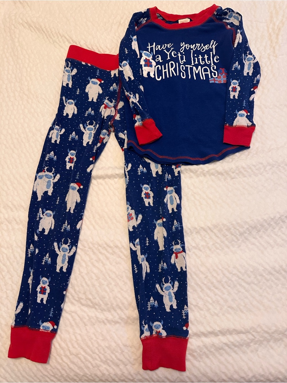 โHave Yourself A Yeti Little Christmasโ Childrenโs Pajama Set